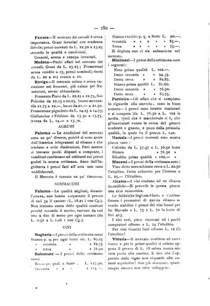 La Sicilia agricola giornale ebdomadario