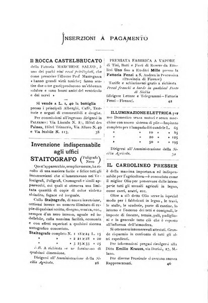 La Sicilia agricola giornale ebdomadario