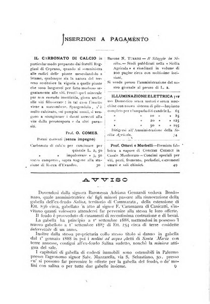 La Sicilia agricola giornale ebdomadario