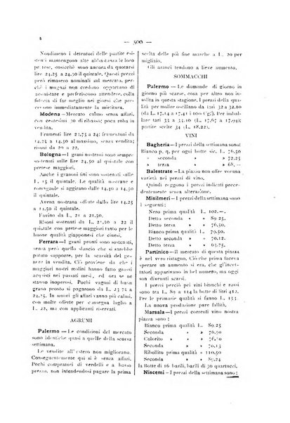 La Sicilia agricola giornale ebdomadario