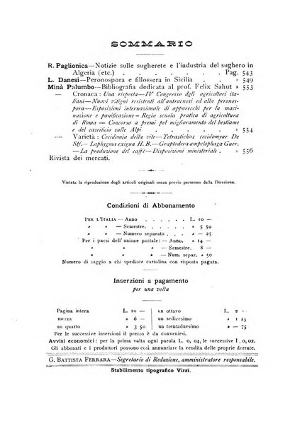 La Sicilia agricola giornale ebdomadario