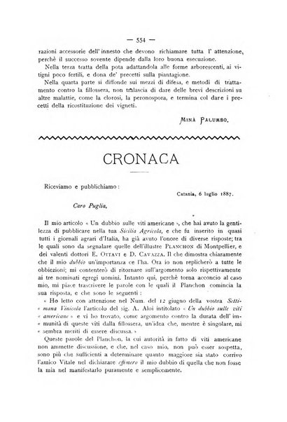 La Sicilia agricola giornale ebdomadario