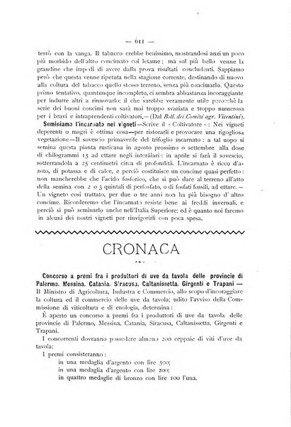 La Sicilia agricola giornale ebdomadario