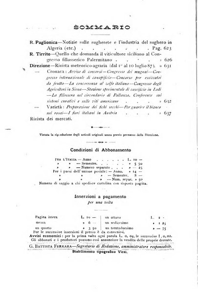 La Sicilia agricola giornale ebdomadario