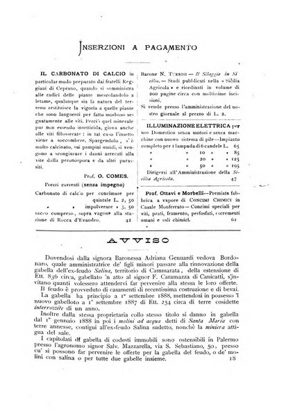 La Sicilia agricola giornale ebdomadario