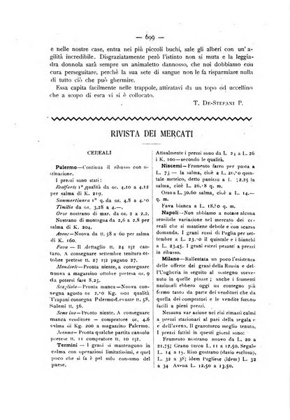 La Sicilia agricola giornale ebdomadario