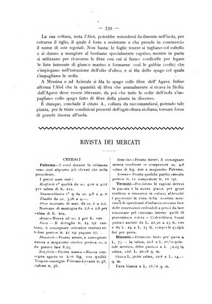 La Sicilia agricola giornale ebdomadario