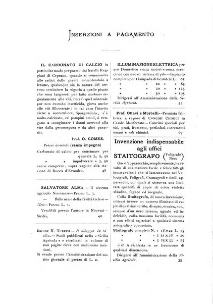 La Sicilia agricola giornale ebdomadario