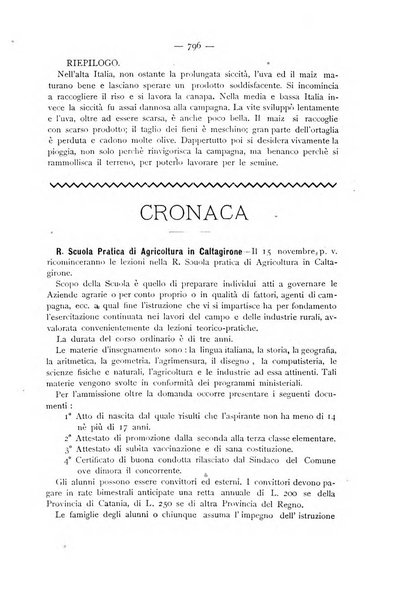 La Sicilia agricola giornale ebdomadario