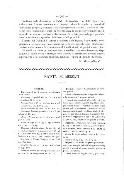 La Sicilia agricola giornale ebdomadario