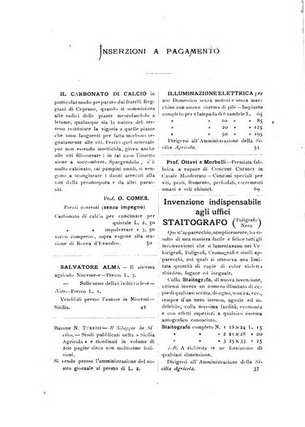 La Sicilia agricola giornale ebdomadario