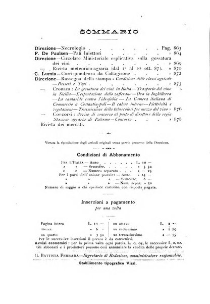 La Sicilia agricola giornale ebdomadario