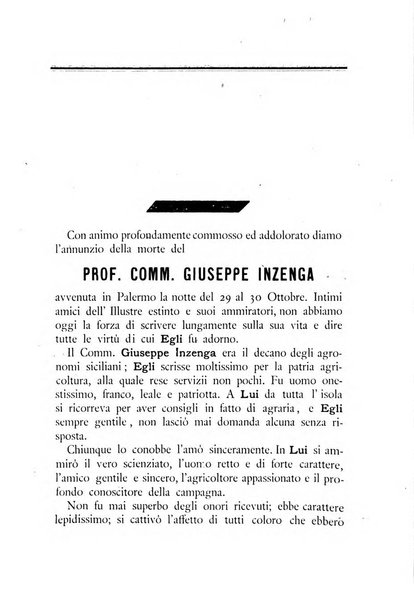 La Sicilia agricola giornale ebdomadario