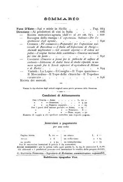 La Sicilia agricola giornale ebdomadario