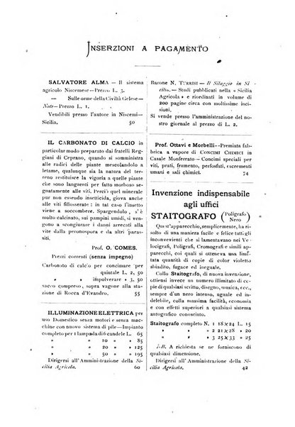 La Sicilia agricola giornale ebdomadario