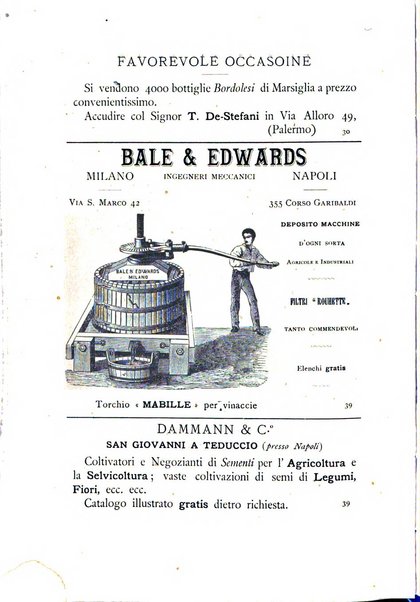 La Sicilia agricola giornale ebdomadario