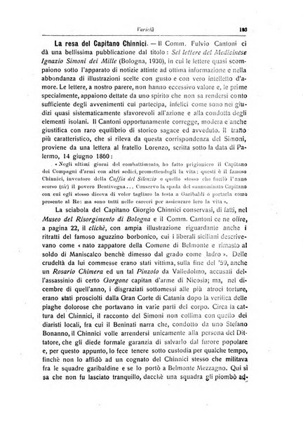 La Sicilia nel Risorgimento italiano bollettino semestrale del Comitato regionale siciliano della Societa nazionale per la storia del risorgimento italiano