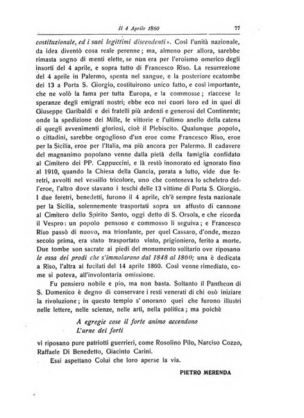 La Sicilia nel Risorgimento italiano bollettino semestrale del Comitato regionale siciliano della Societa nazionale per la storia del risorgimento italiano