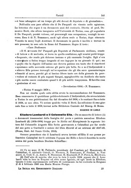 La Sicilia nel Risorgimento italiano bollettino semestrale del Comitato regionale siciliano della Societa nazionale per la storia del risorgimento italiano