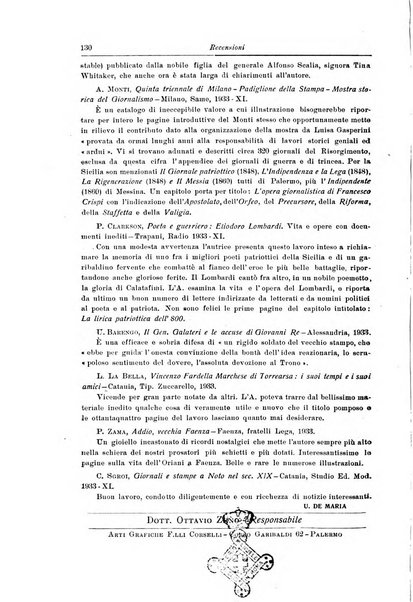 La Sicilia nel Risorgimento italiano bollettino semestrale del Comitato regionale siciliano della Societa nazionale per la storia del risorgimento italiano