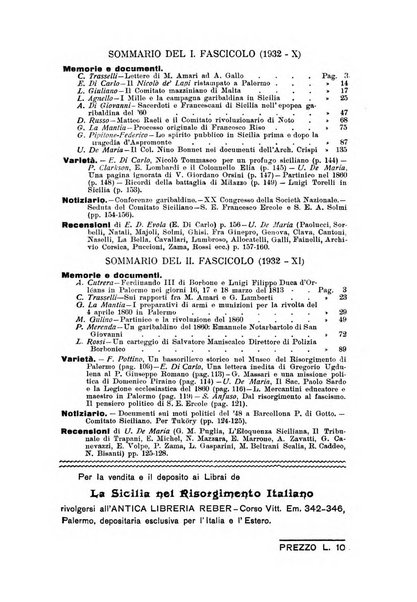 La Sicilia nel Risorgimento italiano bollettino semestrale del Comitato regionale siciliano della Societa nazionale per la storia del risorgimento italiano