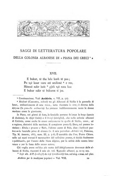 Archivio per lo studio delle tradizioni popolari rivista trimestrale