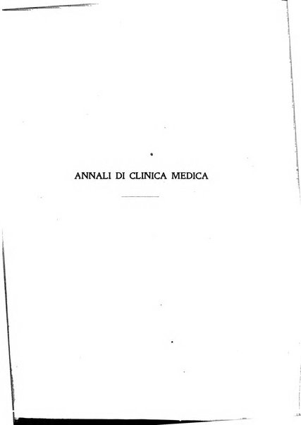 Annali di clinica medica