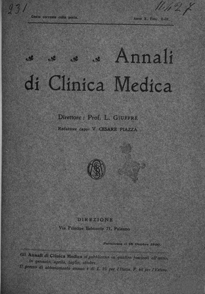 Annali di clinica medica