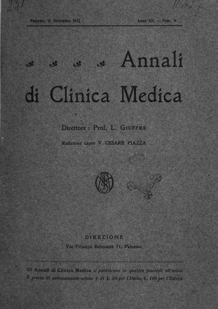 Annali di clinica medica