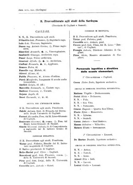 Annuario del Ministero della pubblica istruzione