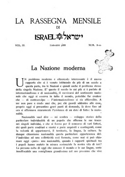 La rassegna mensile di Israel