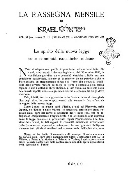 La rassegna mensile di Israel