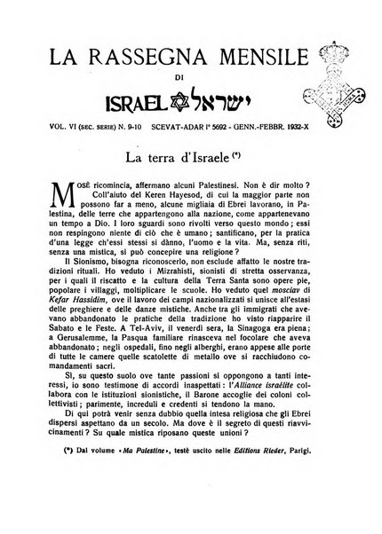 La rassegna mensile di Israel