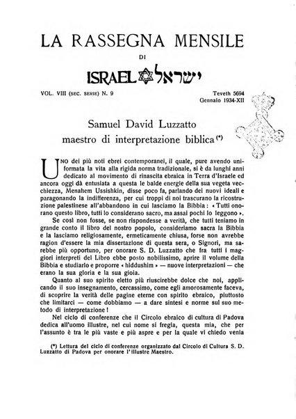 La rassegna mensile di Israel