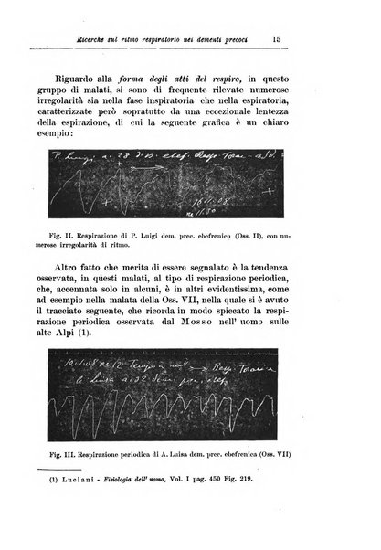 Note e riviste di psichiatria Manicomio provinciale di Pesaro