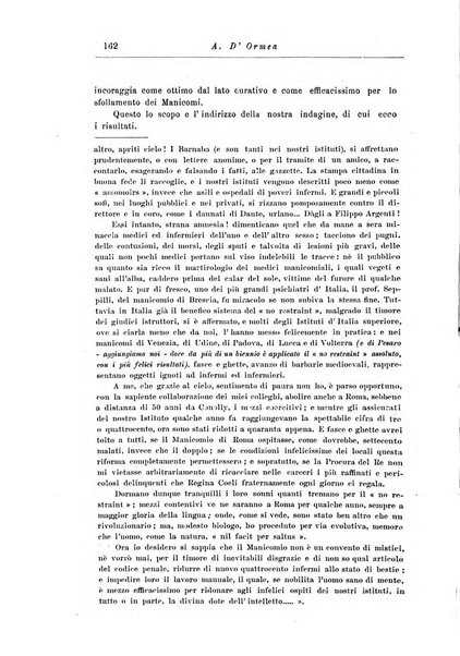 Note e riviste di psichiatria Manicomio provinciale di Pesaro