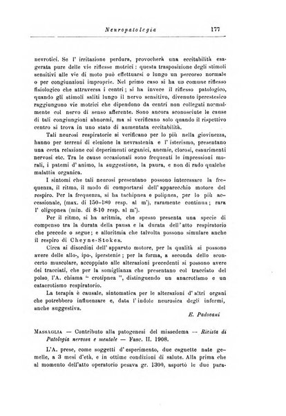 Note e riviste di psichiatria Manicomio provinciale di Pesaro