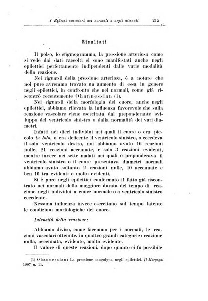 Note e riviste di psichiatria Manicomio provinciale di Pesaro