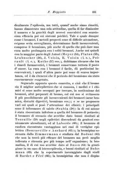 Note e riviste di psichiatria Manicomio provinciale di Pesaro