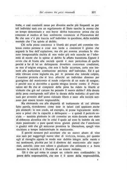 Note e riviste di psichiatria Manicomio provinciale di Pesaro