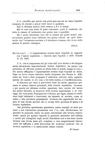 Note e riviste di psichiatria Manicomio provinciale di Pesaro