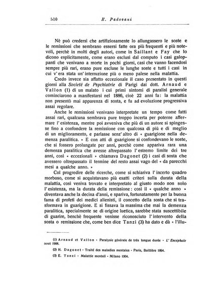 Note e riviste di psichiatria Manicomio provinciale di Pesaro