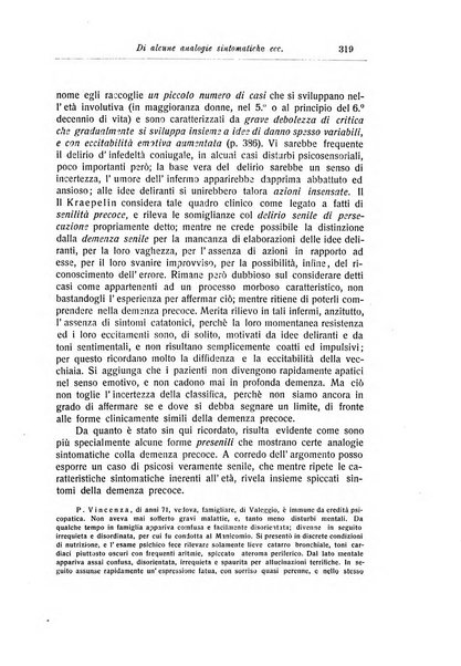 Note e riviste di psichiatria Manicomio provinciale di Pesaro