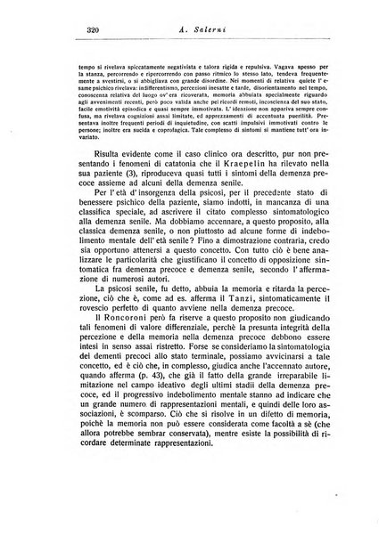 Note e riviste di psichiatria Manicomio provinciale di Pesaro