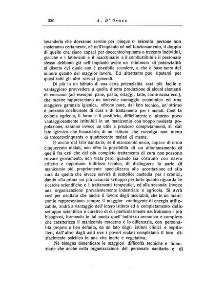 Note e riviste di psichiatria Manicomio provinciale di Pesaro