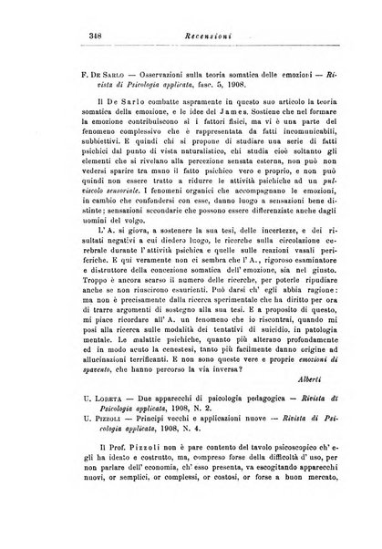 Note e riviste di psichiatria Manicomio provinciale di Pesaro