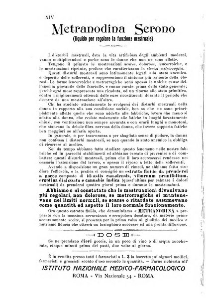 Note e riviste di psichiatria Manicomio provinciale di Pesaro