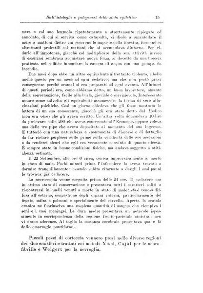 Note e riviste di psichiatria Manicomio provinciale di Pesaro