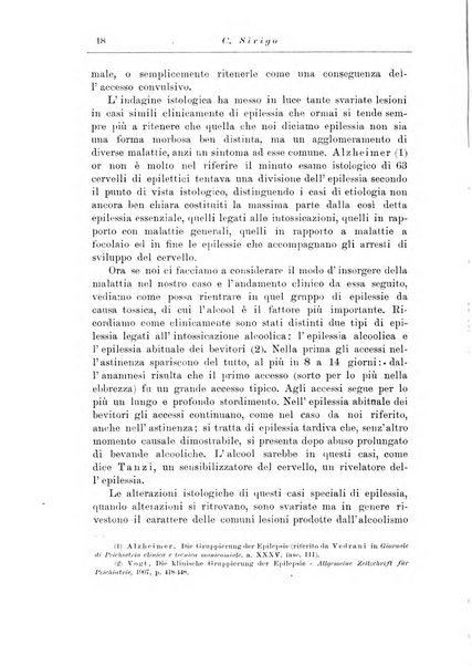 Note e riviste di psichiatria Manicomio provinciale di Pesaro