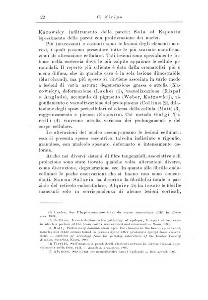 Note e riviste di psichiatria Manicomio provinciale di Pesaro